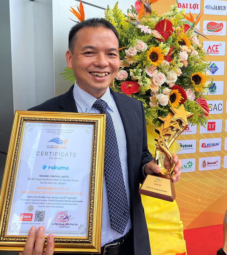 RAKUMO CO., LTD HONORED TO RECEIVE THE AWARD ASIA – PACIFIC OUTSTANDING BRANDS